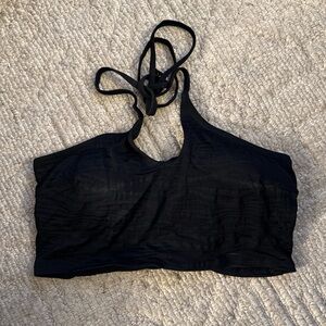 Black Halter Bikini Top